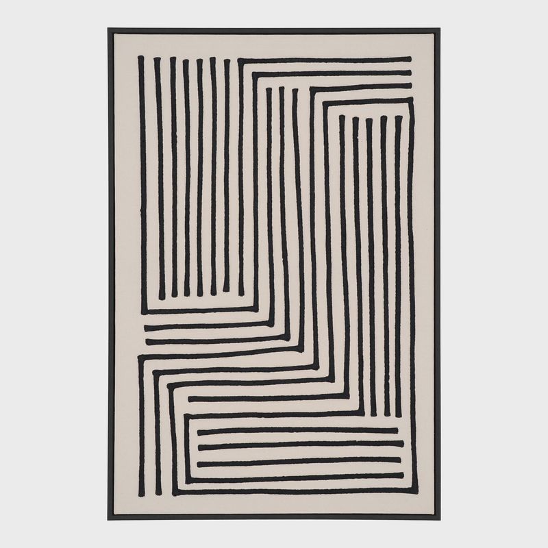 Lipari Canvas print no3 - zwart/wit