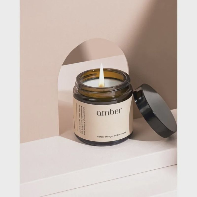 Geurkaars amber S