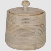 Opbergpot Mangohout Naturel M