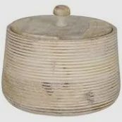 Opbergpot Mangohout Naturel XL