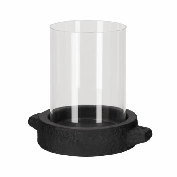 Windlicht Cement Zwart
