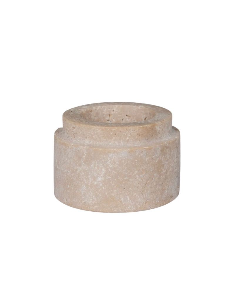 Travertine theelicht