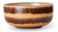 70&#39;s Ceramics Dessert Bowl Div., Colour: fire