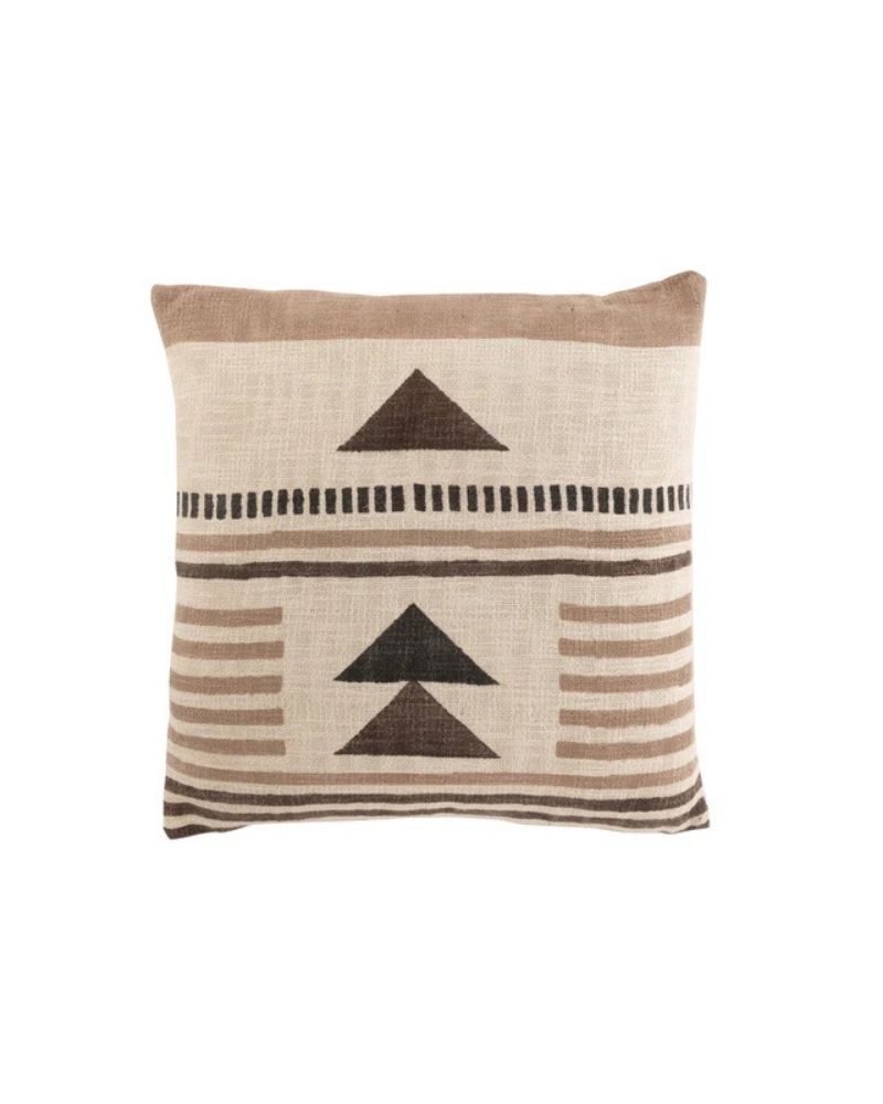 Kussen Afrikaans Katoen Beige Bruin