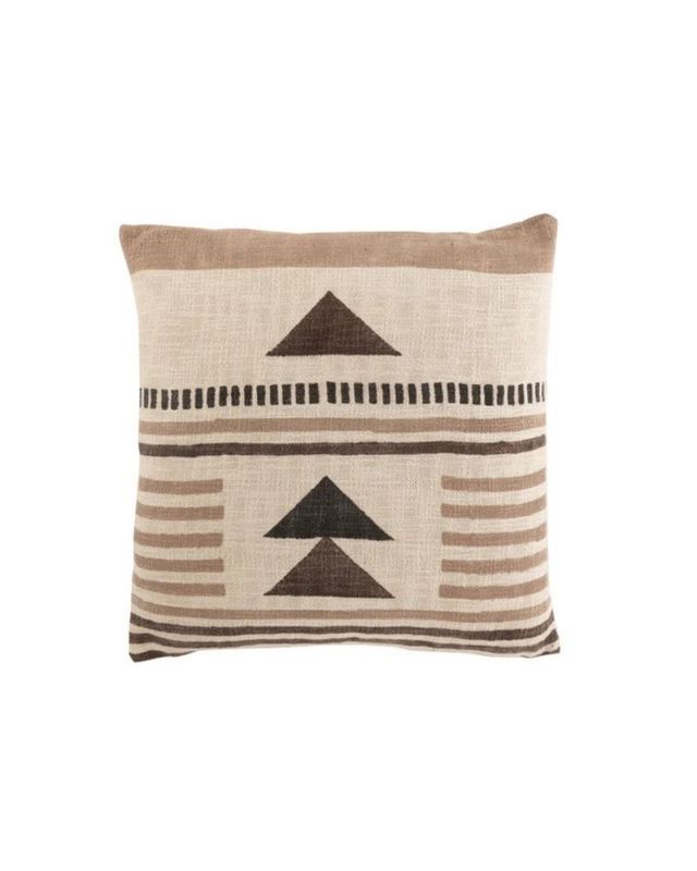 Kussen Afrikaans Katoen Beige Bruin