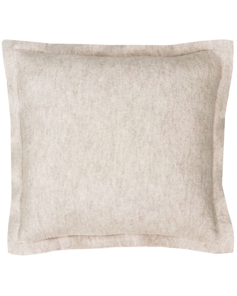 Kussen Boiled Wool Naad Kiezel Vierkant