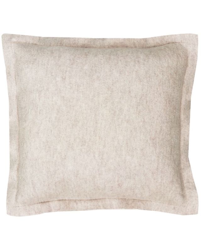 Kussen Boiled Wool Naad Kiezel Vierkant