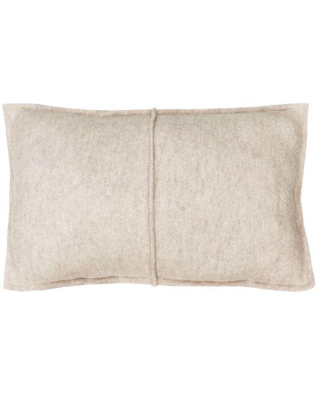 Kussen Boiled Wool Naad Kiezel Rechthoek