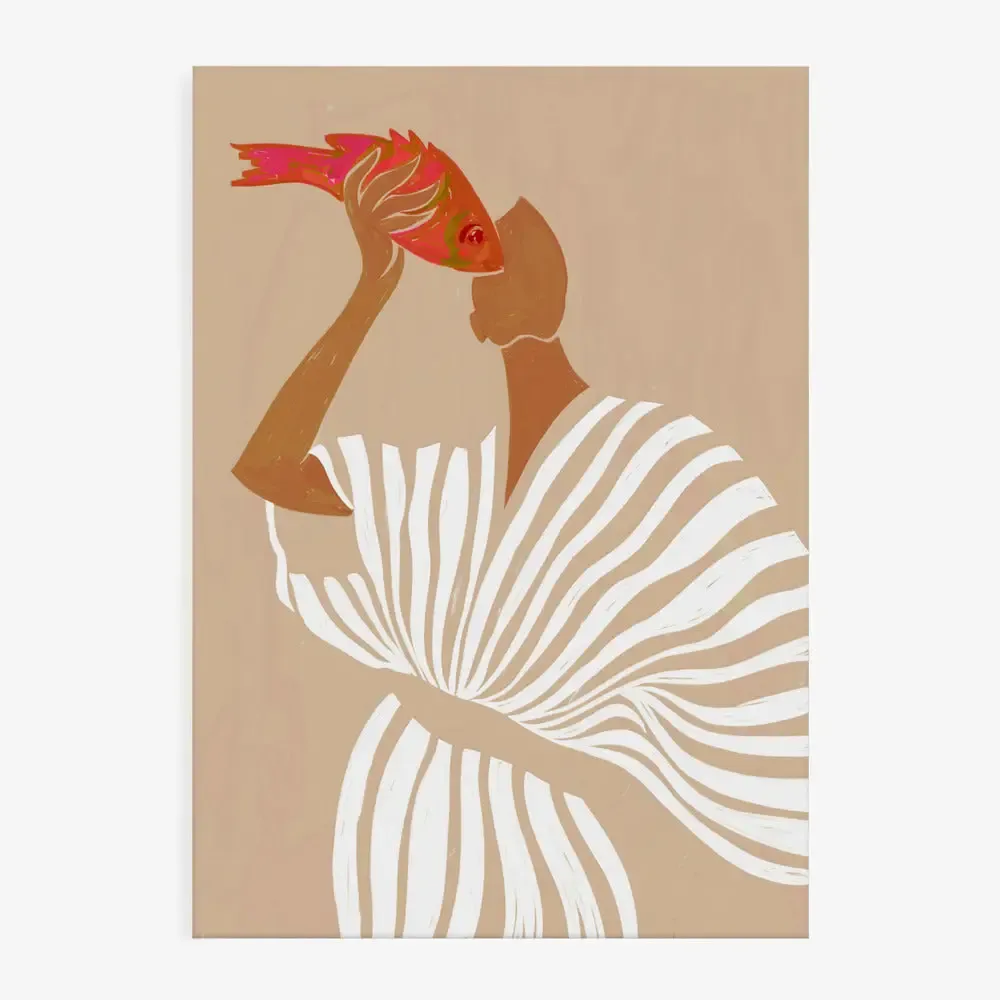 Artprint | Poster Vrouw met Vis