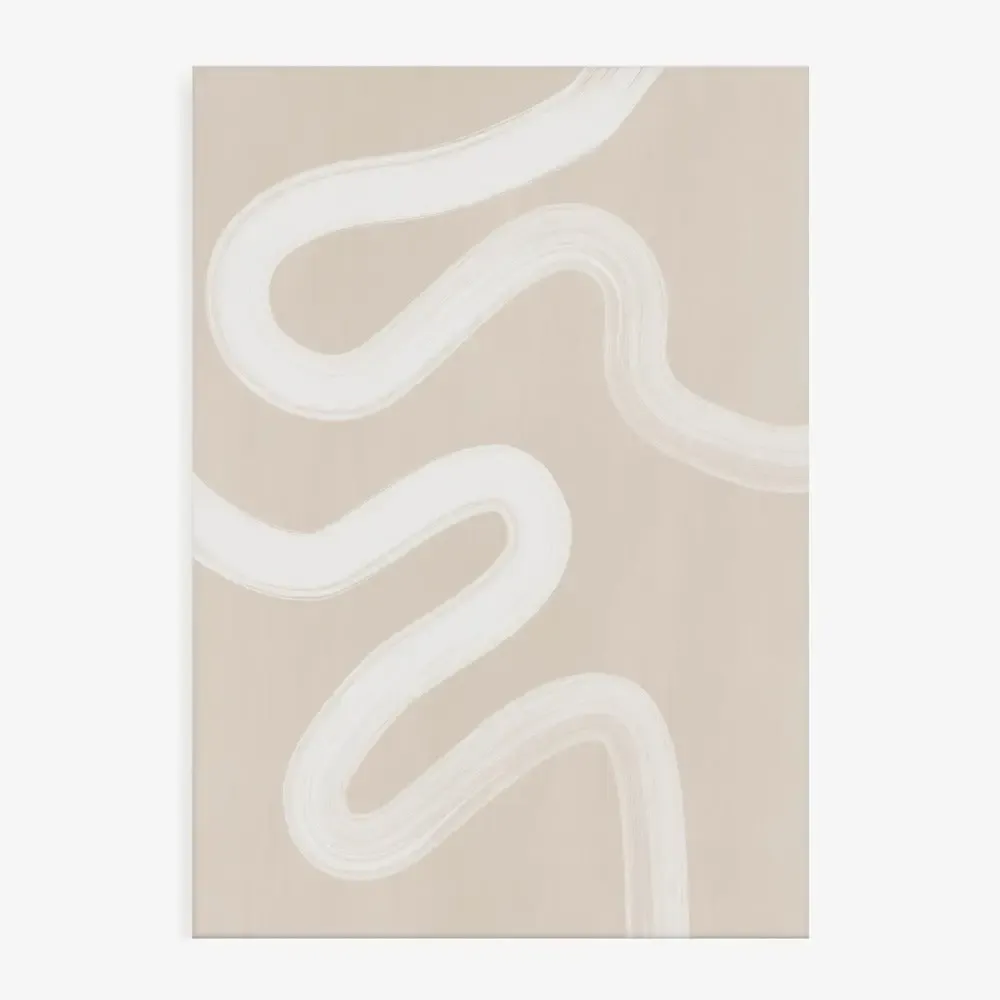 Artprint | Poster Organisch Streep Beige