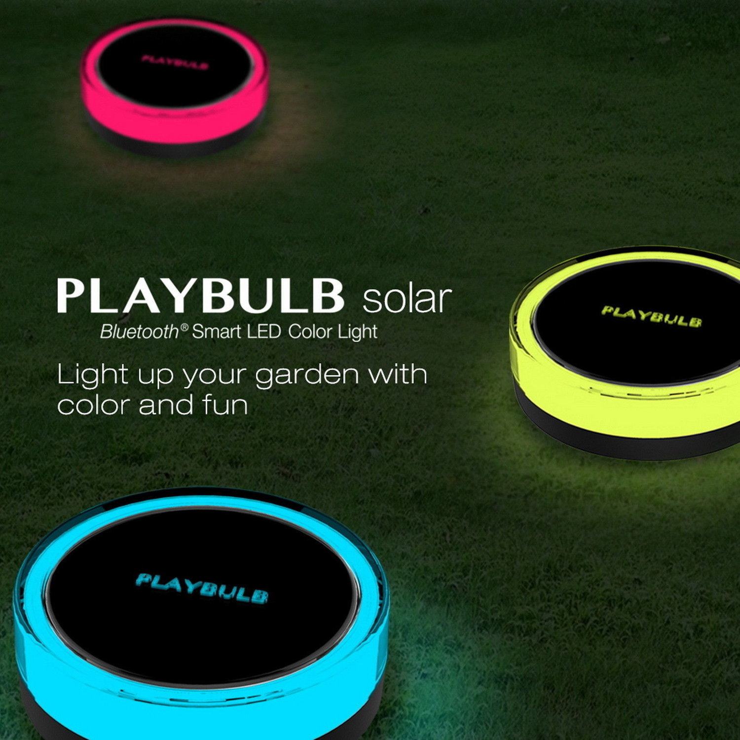 Luz Solar PLAYBULB Impermeable Color inteligente césped al aire libre de  Decoración Jardín Lámpara De Patio