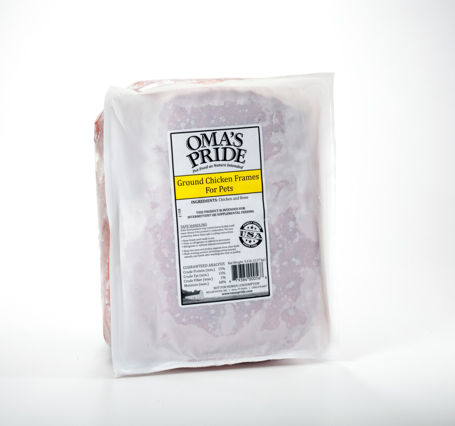 CHICKEN FRAMES -5lb Ground Case of 6
