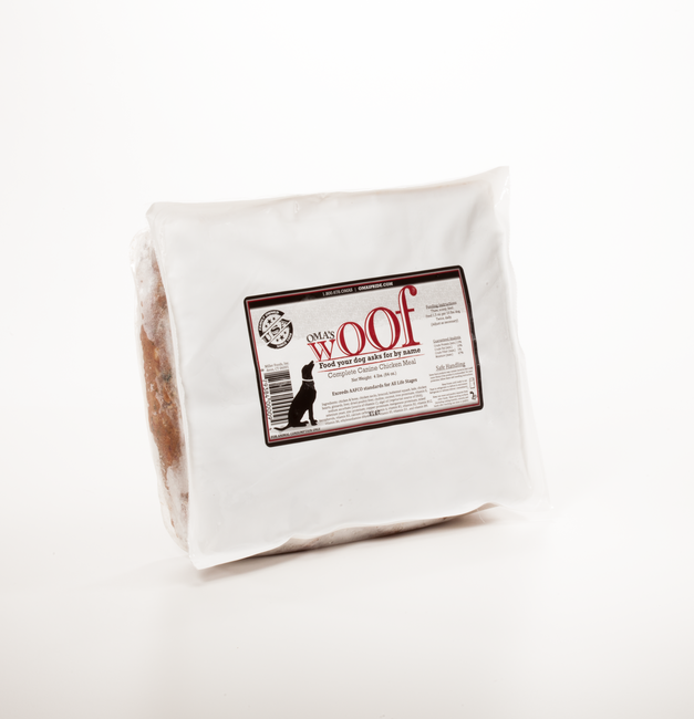 WOOF COMPLETE CANINE MEAL - 4lb case of 8
