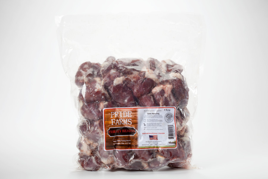 PRIDE FARMS TURKEY HEARTS WHOLE 4 - 5# bags