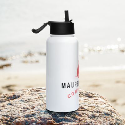 MGC Edelstahl Trinkflasche mit Strohhalm