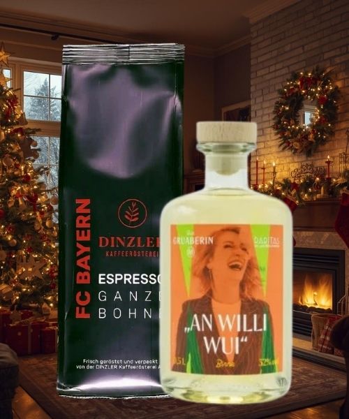 Genuss-Paket: LANTENHAMMER AN WILLI WUI &amp; DINZLER x FC Bayern München Espresso