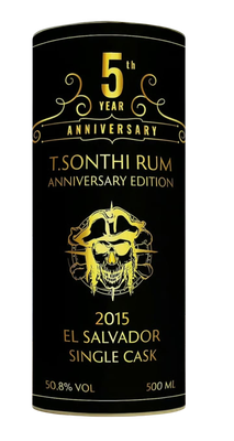 T. Sonthi 5th Anniversary Rum El Salvador Single Cask 50,8% 0,5L T. Sonthi 5th Anniversary Rum El Salvador Single Cask 50,8% 0,5L
