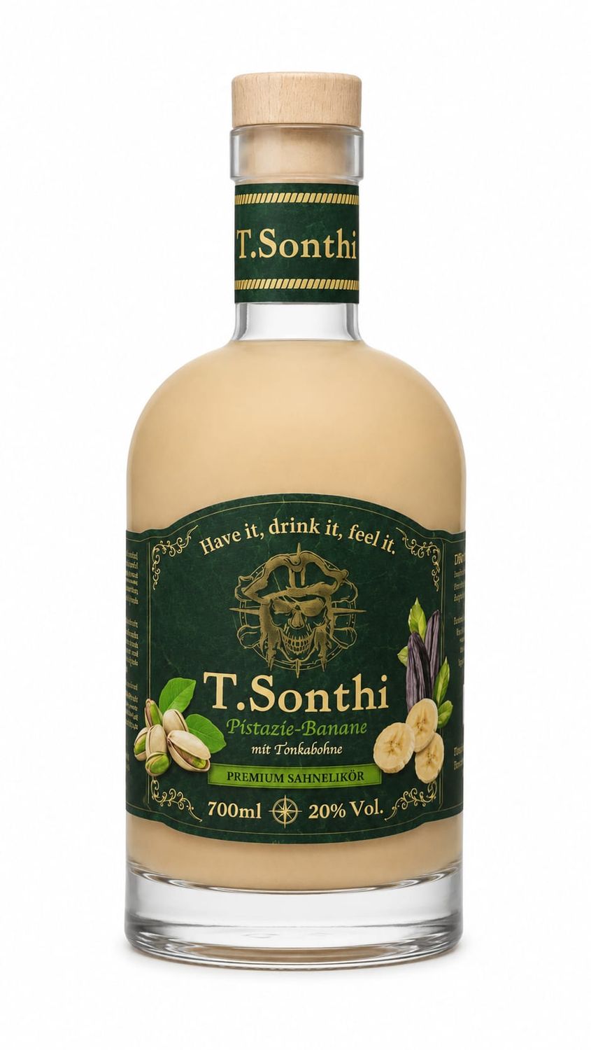 T. Sonthi Premium Sahnelikör Pistazie Banane Tonkabohne