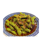 Edamame con salsa