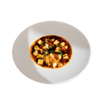Mapo tofu con salsa di cipollotti e soia
