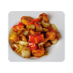 Gamberi in salsa agro piccante