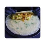 Piadina cinese  - Cappuccio carote e salsa cipolla con salsa dello chef