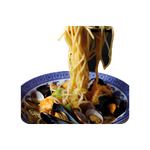 Ramen con misto pesce