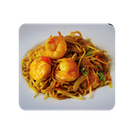 Spaghetti con gamberi saltati