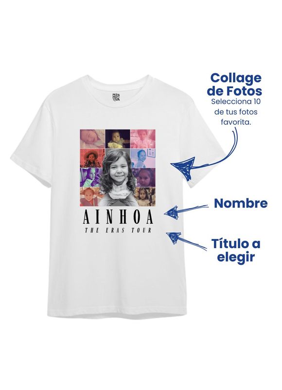 Camiseta Personalizada - Collage retro The eras tour