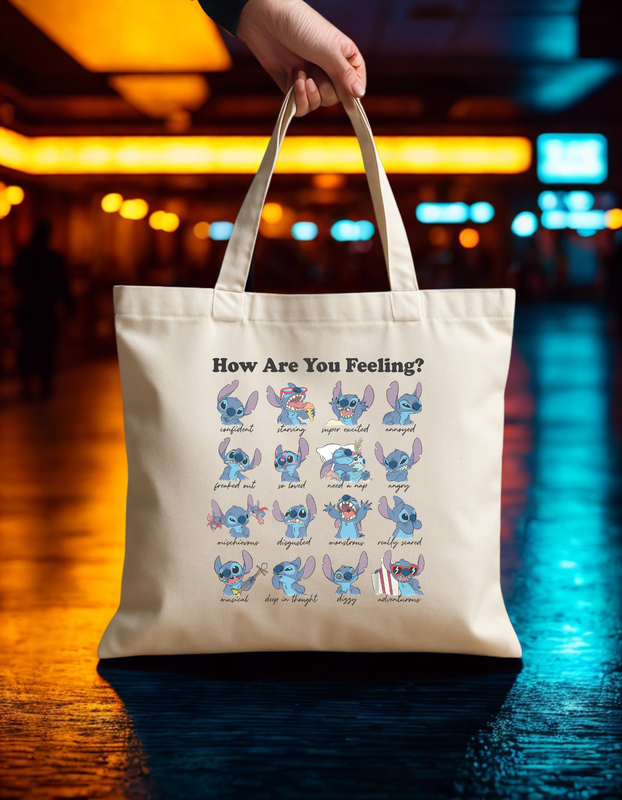 Tote Bag - Stitch How Are You Feeling?