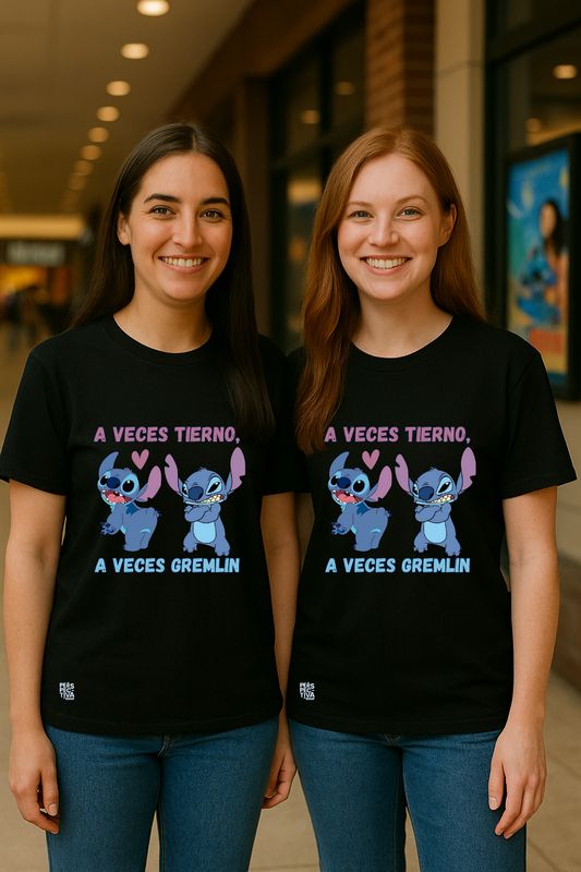 Camiseta Stitch -  A veces