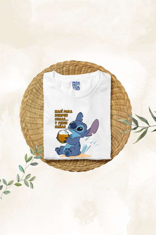 Camiseta Stitch - Pedir cañas