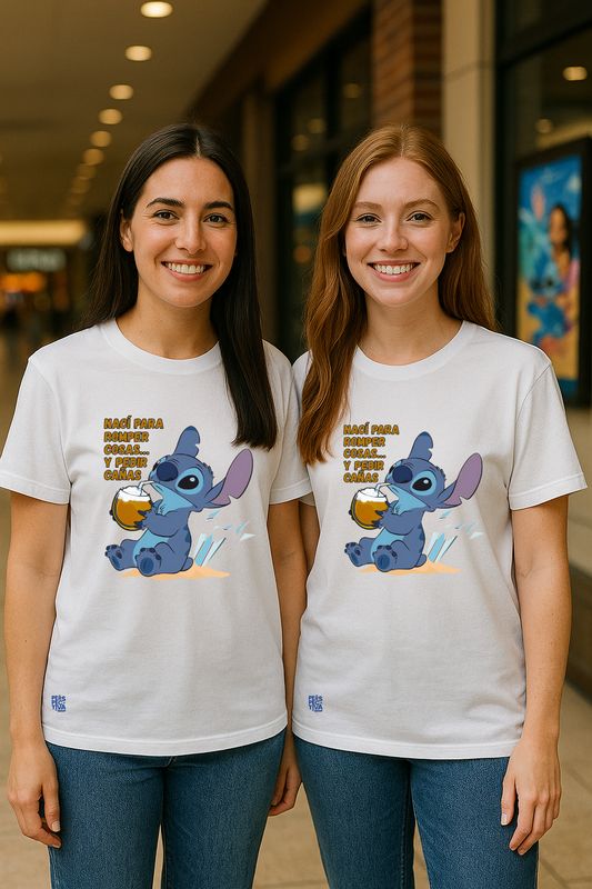 Camiseta Stitch - Pedir cañas