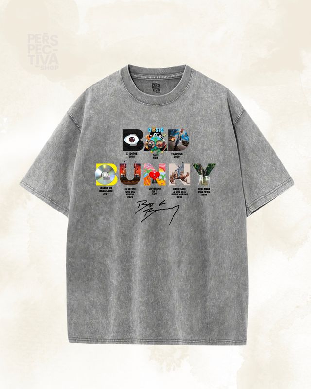 Camiseta Bad Bunny - Discos