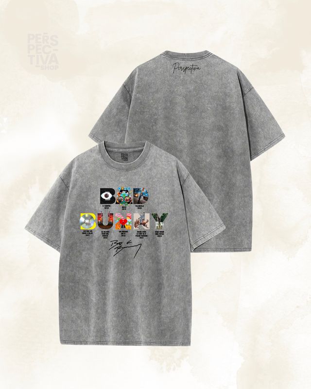 Camiseta Bad Bunny - Discos