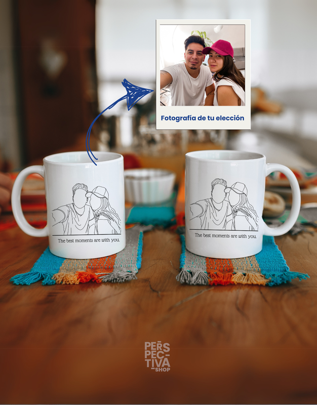 Taza foto-silueta