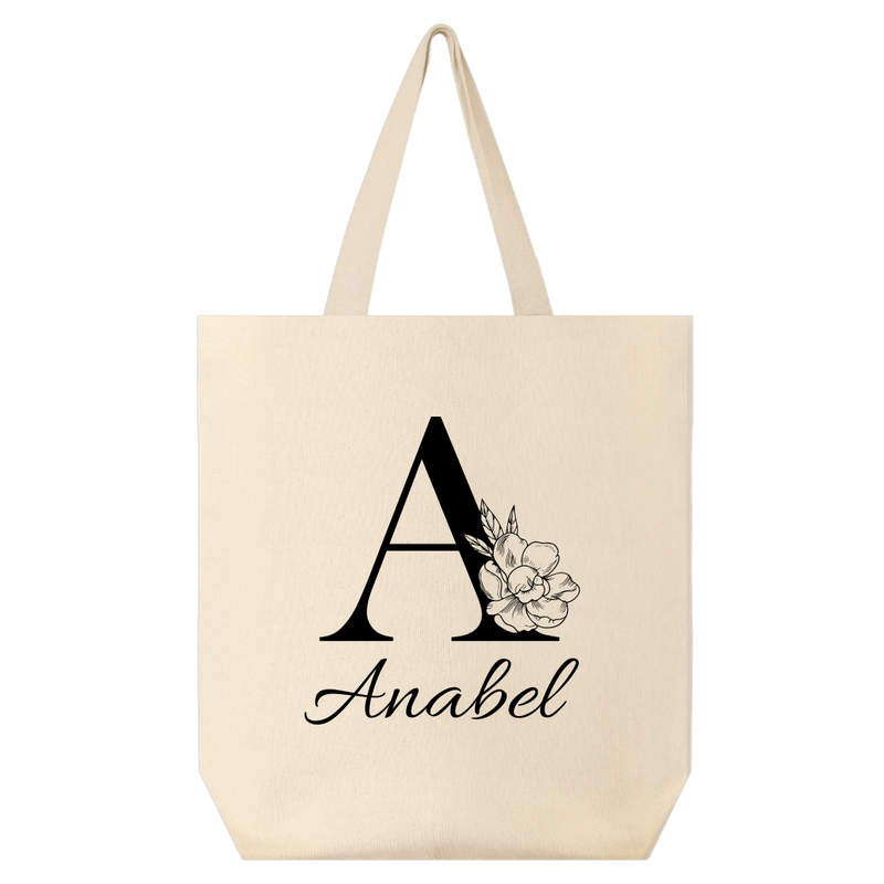 Tote Bag Inicial + Nombre