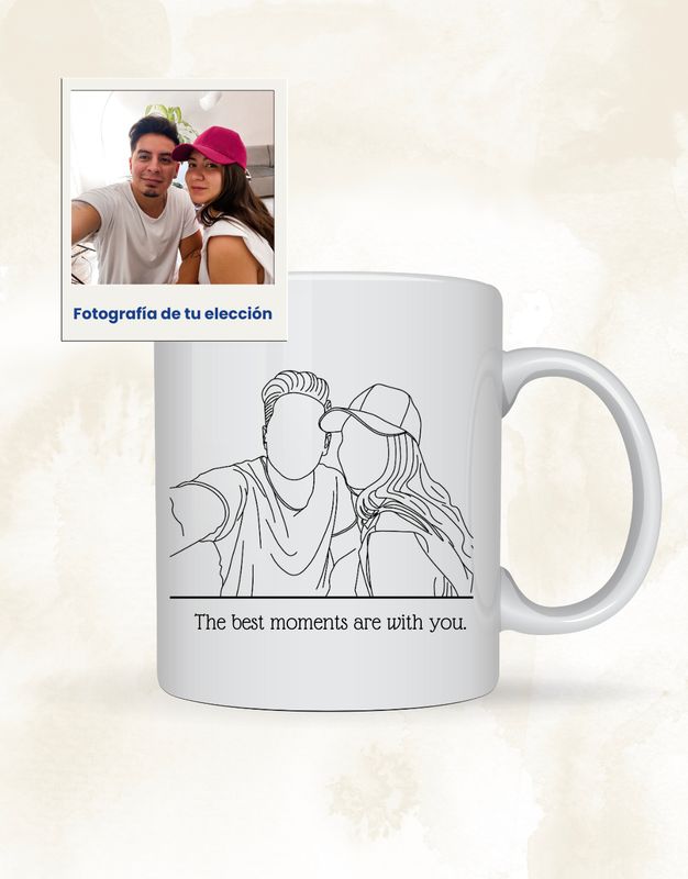 Taza foto-silueta