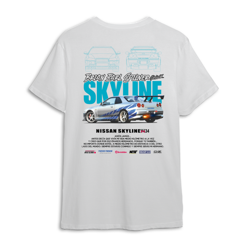 Camiseta Coche Nissan Skyline