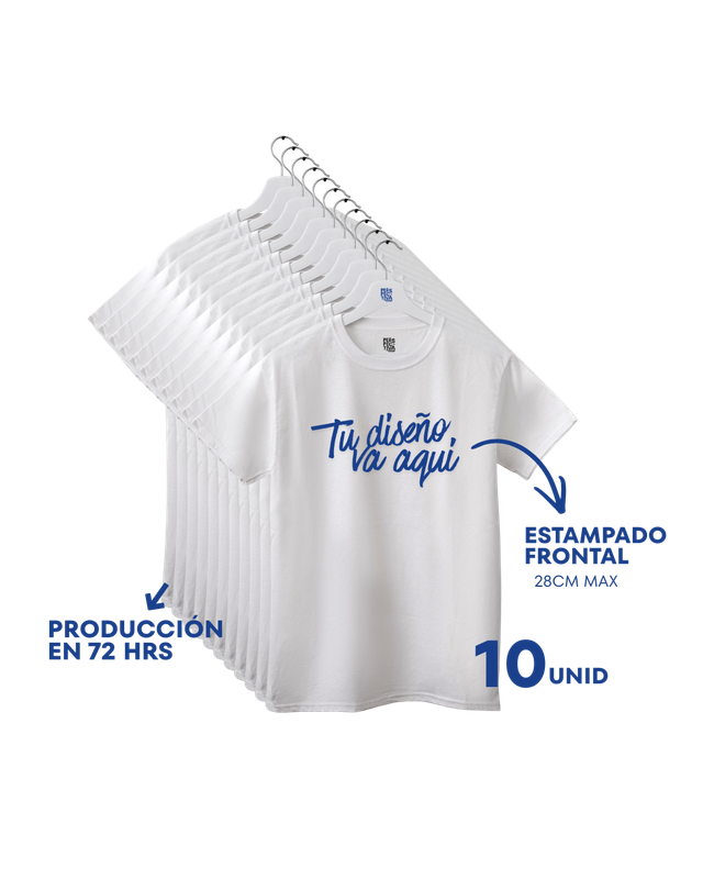 Pack 10 camisetas personalizadas