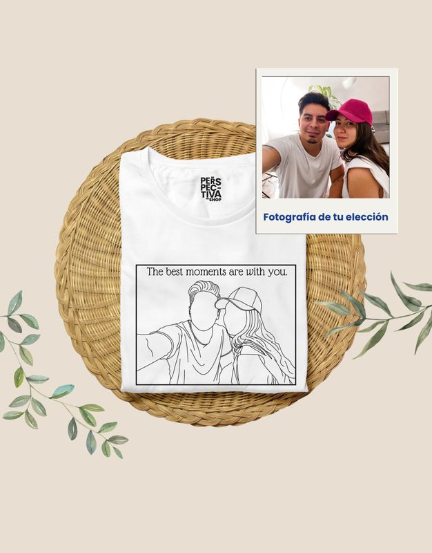 Camiseta Parejas Foto-Silueta
