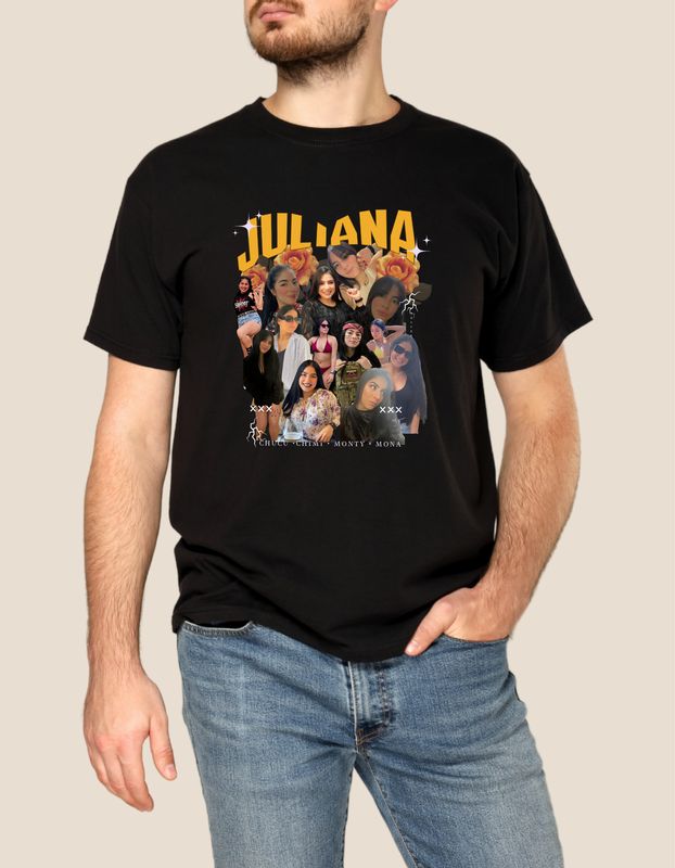 Camiseta con fotos y nombre