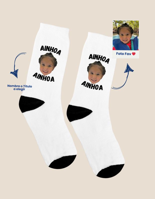 Calcetines Personalizados con foto y nombre