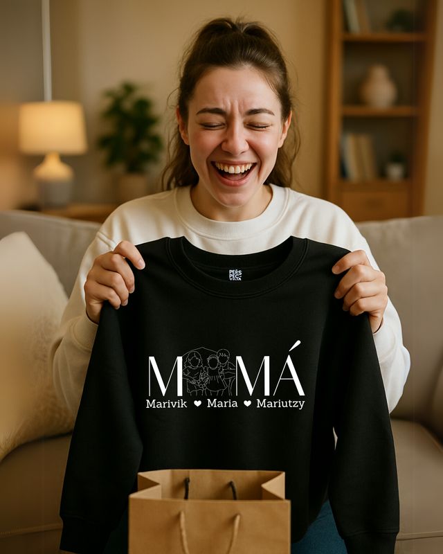 Sudadera Mamá - nombres y fotos