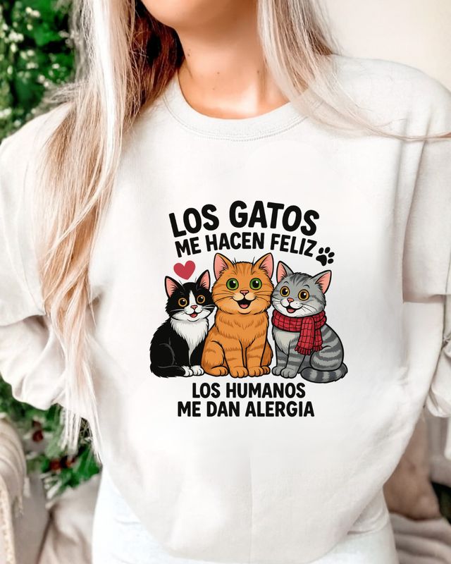 Sudadera Alergia Humana - Felicidad Felina