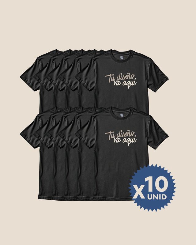 Lote 10 camisetas personalizadas