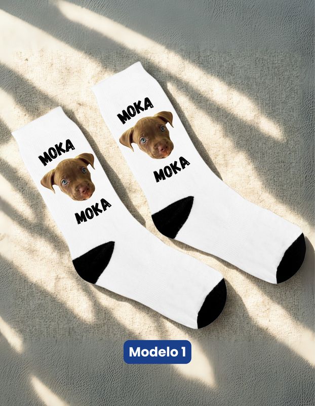 Calcetines Mascota con foto y nombre