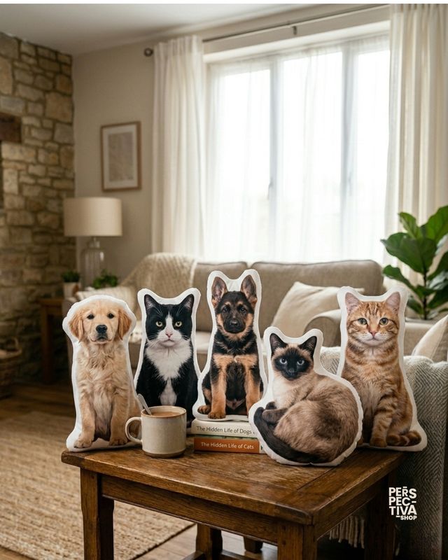 Cojín con forma mascotas