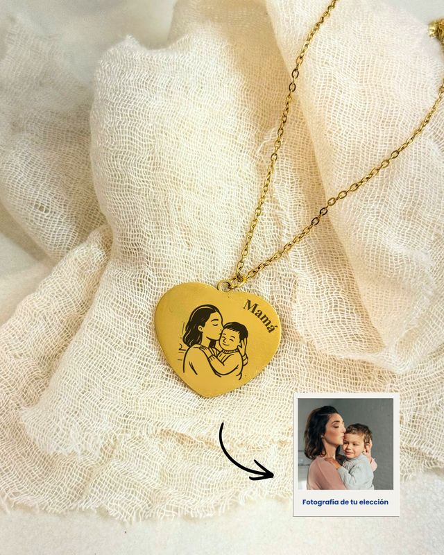 Collar Corazón - Silueta Mom