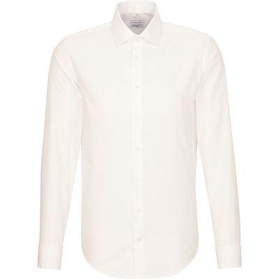 Slim-Fit Dubbel Manchet Ecru Overhemd 01.666244-21